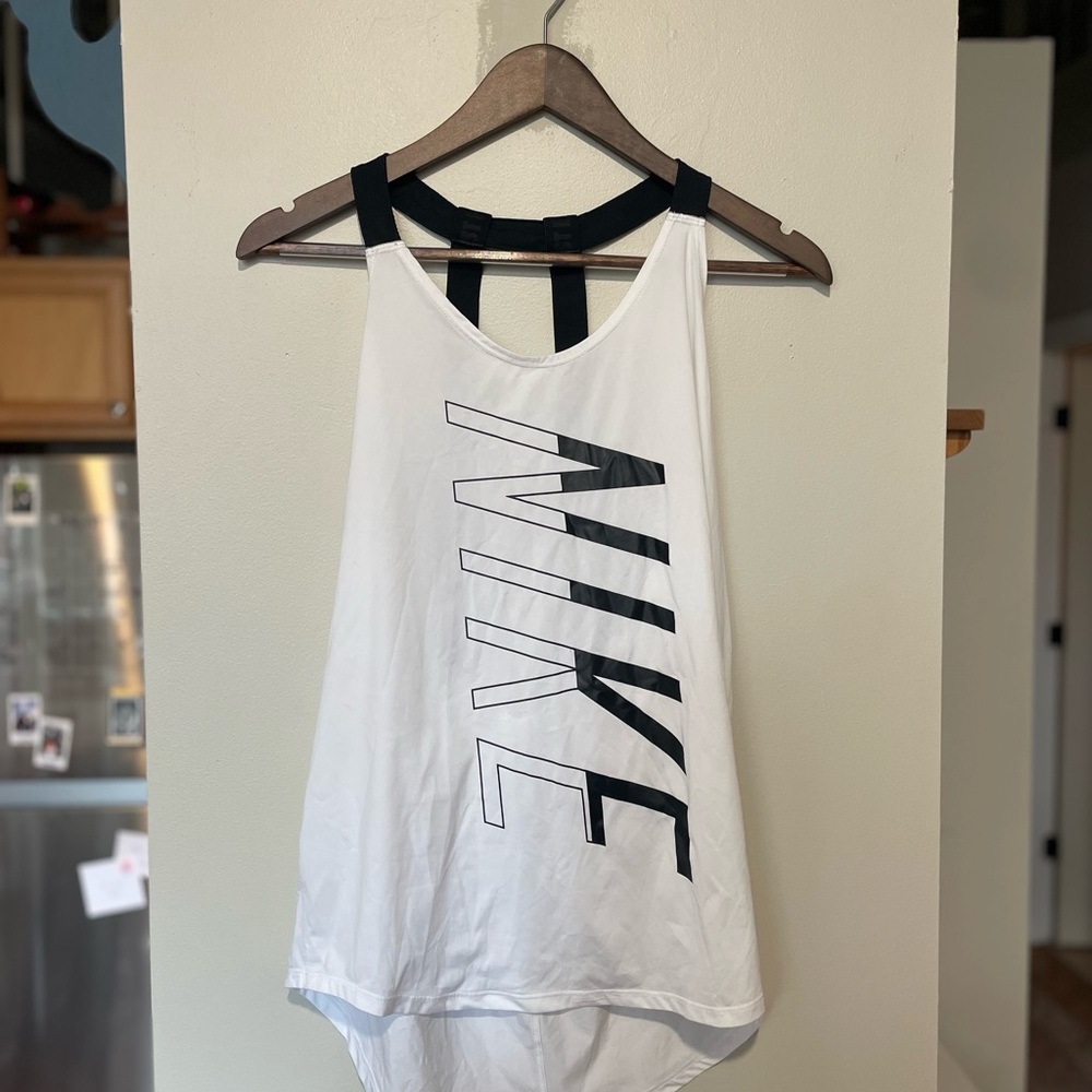 Nike White Backless Tank